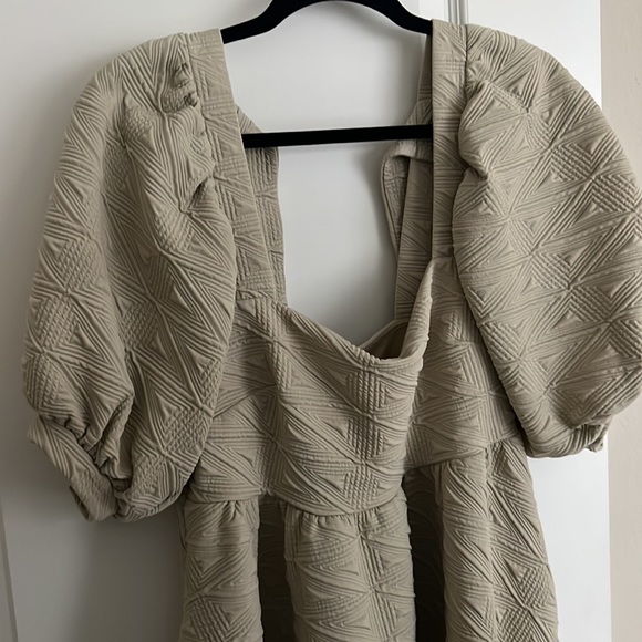 NWOT Free People Puff Sleeve Pocketed Mini Dress with Pockets - Picture 4 of 6